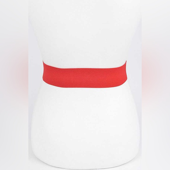 Crystal Bow Tie Elastic Waist Statement Belt - Picture 5 of 7